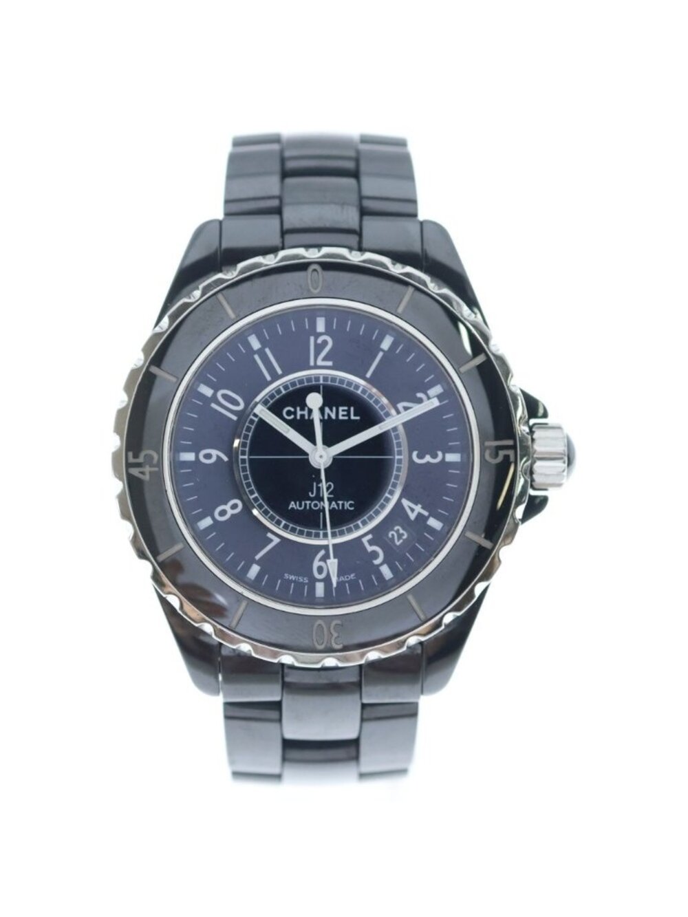 Chanel 38 Blackcreasing Lamic Automatic Winding Watch Black